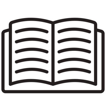 Kolayca düzenlemek veya değiştirmek kitap izole vektör simgesi