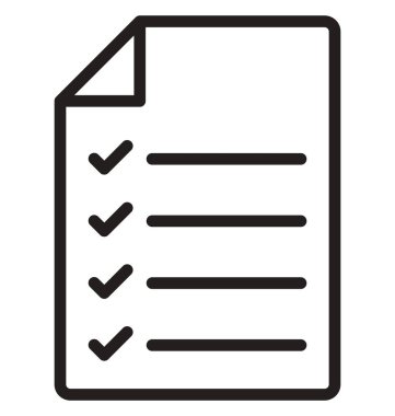  Kolayca düzenlemek veya değiştirmek denetim listesi izole vektör simge