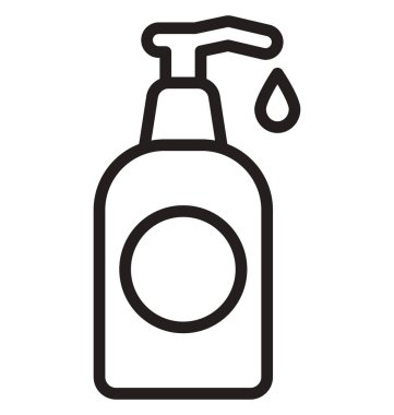 Şampuan kolayca düzenlemek veya değiştirmek izole vektör simge banyo