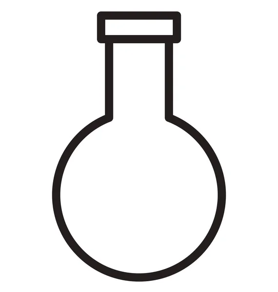 锥形烧瓶隔离矢量图标 可以轻松修改或编辑 — 图库矢量图片
