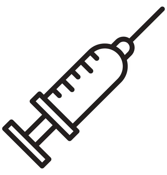 Isolato Iniezione Icona Vettoriale Che Può Facilmente Modificare Modificare — Vettoriale Stock