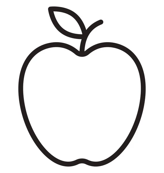 Apple Elszigetelt Vector Icon Hogy Könnyen Módosíthatja Vagy Szerkesztése — Stock Vector