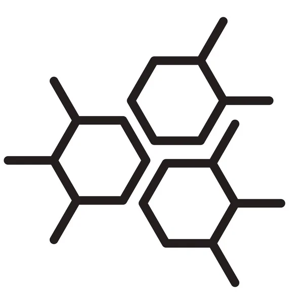 Icône Vectorielle Isolée Atome Qui Peut Facilement Modifier Modifier — Image vectorielle