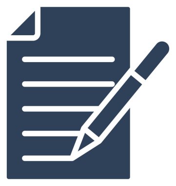 Makale kolayca düzenlemek veya değiştirmek izole vektör simge yazma