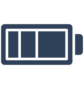 Pil izole vektör simgesi kolayca düzenlemek veya değiştirmek