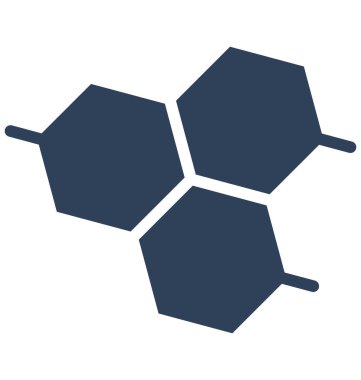 Kolayca düzenlemek veya değiştirmek geometrik desen izole vektör simge