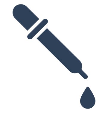 Kolayca düzenlemek veya değiştirmek kimyasal damlalık izole vektör simge