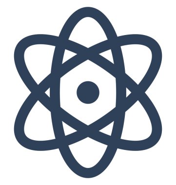 Kolayca düzenlemek veya değiştirmek atom izole vektör simge
