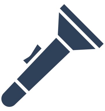 Kolayca düzenlemek veya değiştirmek el feneri izole vektör simge