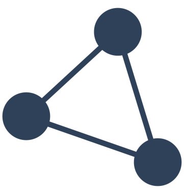 Kolayca düzenlemek veya değiştirmek atom izole vektör simge