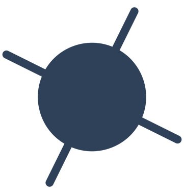 Kolayca düzenlemek veya değiştirmek atom izole vektör simge