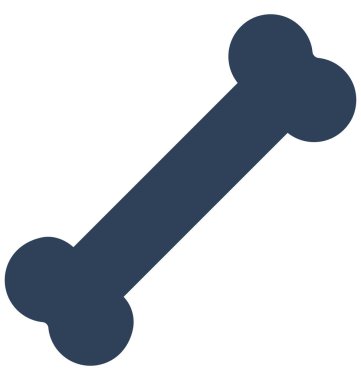 Kolayca düzenlemek veya değiştirmek kemik izole vektör simge