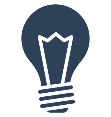 Kolayca düzenlemek veya değiştirmek parlak ampul izole vektör simge