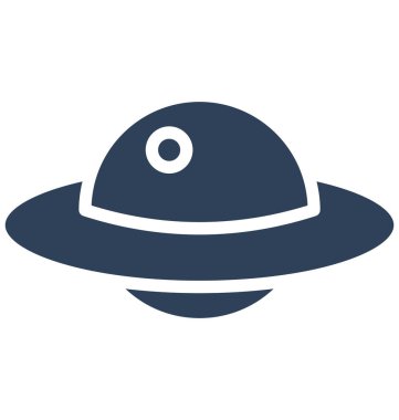 Kolayca düzenlemek veya değiştirmek uzay gemisi izole vektör simge