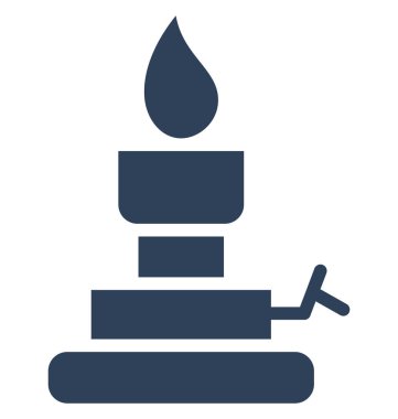 Yanan Mum kolayca düzenlemek veya değiştirmek izole vektör simge