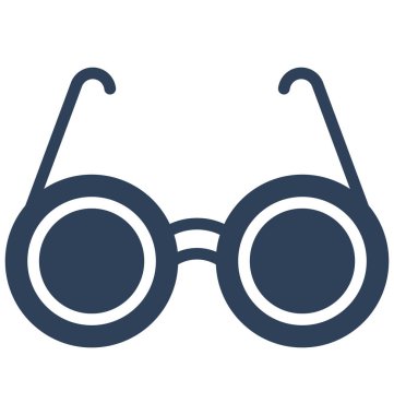 Kolayca düzenlemek veya değiştirmek gözlük izole vektör simge