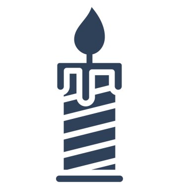 Yanan Mum kolayca düzenlemek veya değiştirmek izole vektör simge