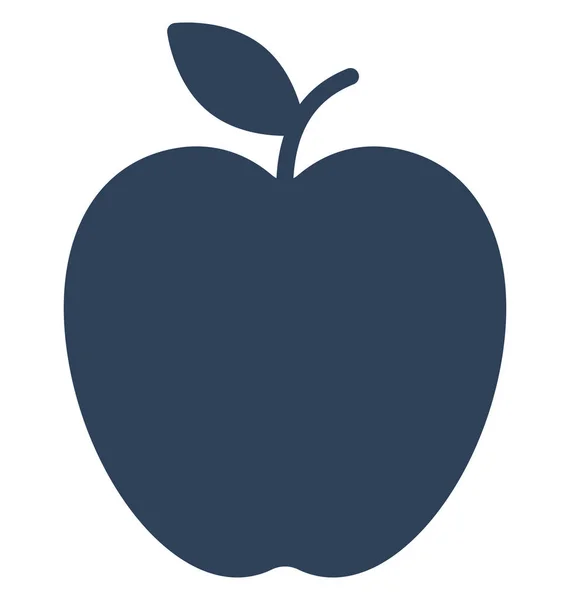 Apfelisoliertes Vektorsymbol Das Leicht Geändert Oder Bearbeitet Werden Kann — Stockvektor