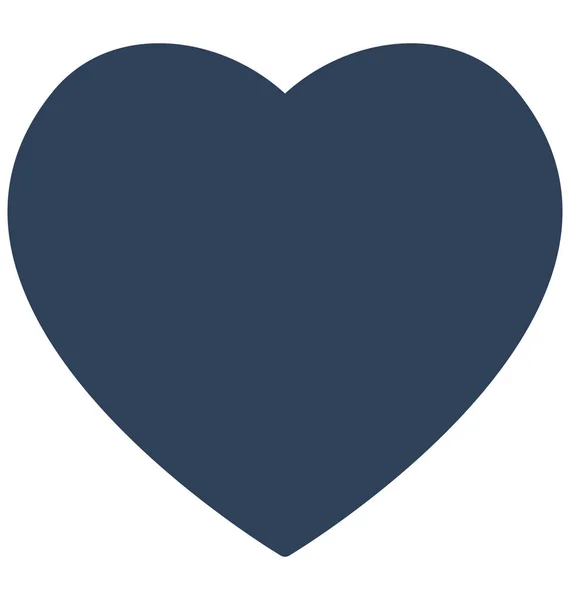 Corazón Icono Vector Aislado Que Puede Modificar Editar Fácilmente — Vector de stock