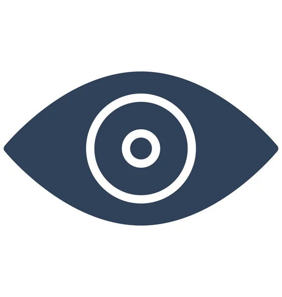 Eye Isolated Vector Icon Can Easily Modify Edit — Stock Vector