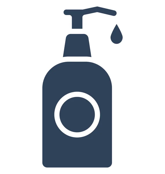 Baden Shampoo Geïsoleerde Vector Pictogram Dat Gemakkelijk Kunt Wijzigen Bewerken — Stockvector