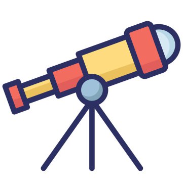 Kolayca düzenlemek veya değiştirmek astronomi izole vektör simge