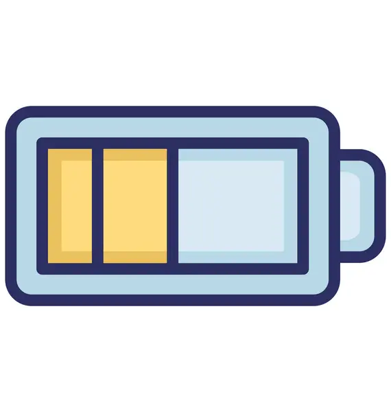 Battery Isolated Vector Icon Can Easily Modify Edit — Stock Vector