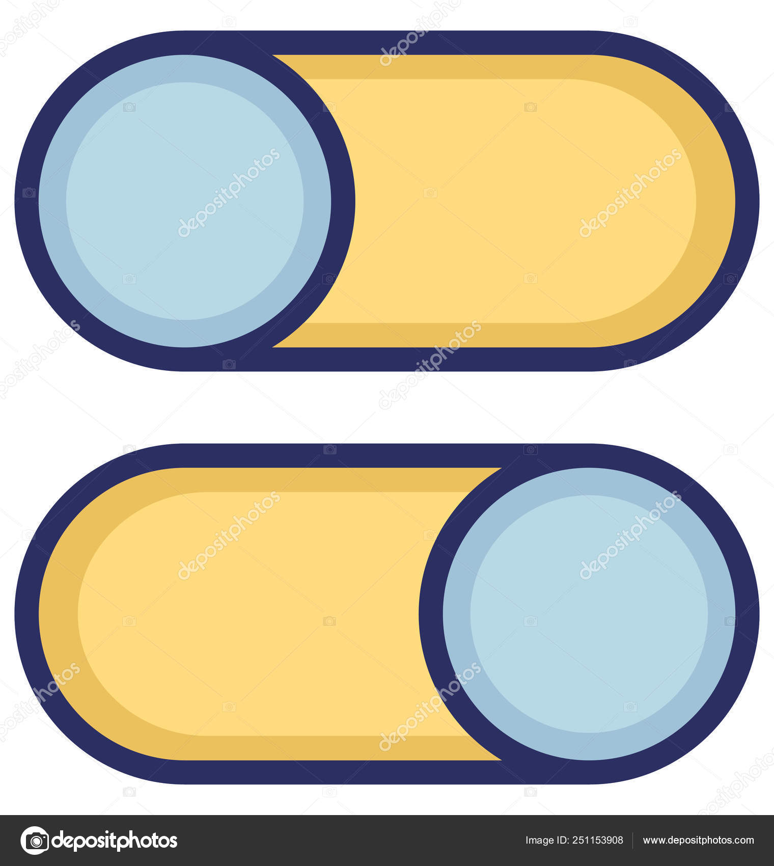 Download Toggle Button Isolated Vector Icon Can Easily Modify Edit — Stock Vector © azhar.ranksol.gmail ...