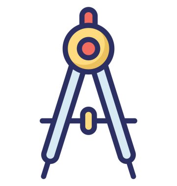 Kolayca düzenlemek veya değiştirmek pusula izole vektör simgesi