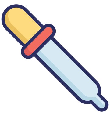 Kolayca düzenlemek veya değiştirmek kimyasal damlalık izole vektör simge