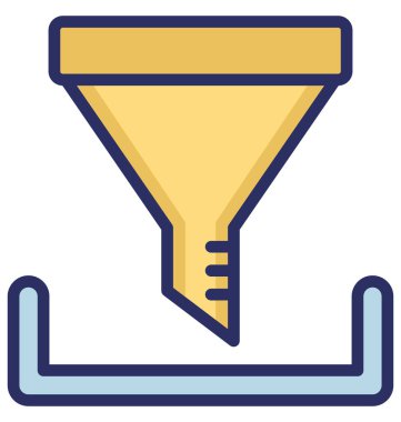 Kolayca düzenlemek veya değiştirmek koni izole vektör simge