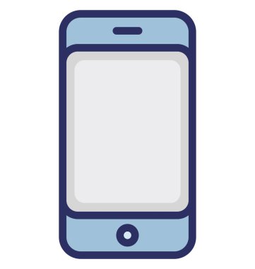 Kolayca düzenlemek veya değiştirmek cep telefonu izole vektör simge