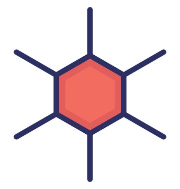 Kolayca düzenlemek veya değiştirmek atom izole vektör simge