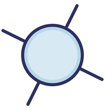 Kolayca düzenlemek veya değiştirmek atom izole vektör simge