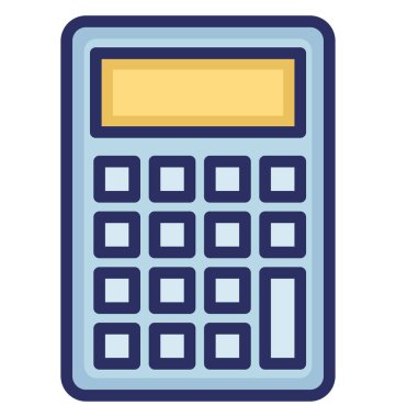 İzole vektör simge muhasebe kolayca düzenlemek veya değiştirmek