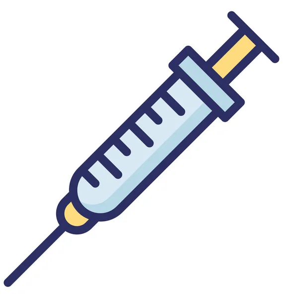 Isolato Iniezione Icona Vettoriale Che Può Facilmente Modificare Modificare — Vettoriale Stock