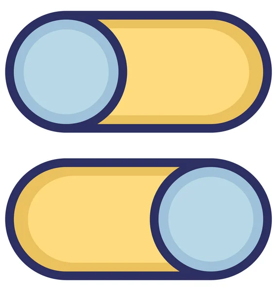 Bouton Bascule Isolée Icône Vectorielle Qui Peut Facilement Modifier Modifier — Image vectorielle