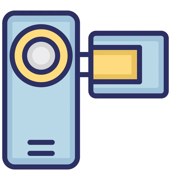 Camcorder Isolated Vector Icon Que Pode Facilmente Modificar Editar — Vetor de Stock