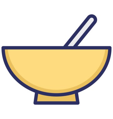 Kolayca düzenlemek veya değiştirmek kase değirmeni izole vektör simgesi