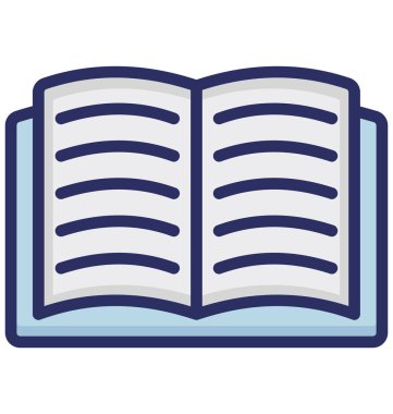 Kolayca düzenlemek veya değiştirmek kitap izole vektör simgesi