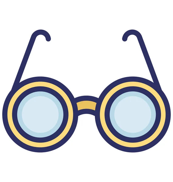 Szemüveg Elszigetelt Vector Icon Hogy Könnyen Módosíthatja Vagy Szerkesztése — Stock Vector
