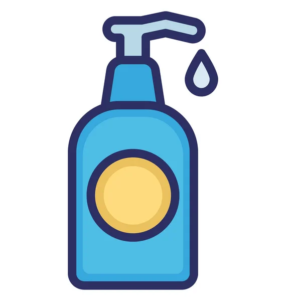 Banhar Shampoo Ícone Vector Isolado Que Pode Facilmente Modificar Editar —  Vetores de Stock