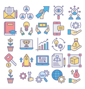 Çapraz pazarlama vektör simgeleri kolayca değiştirilebilir veya düzenleyebilirsiniz 