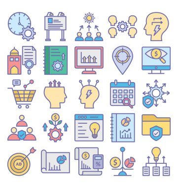 Çapraz pazarlama vektör simgeleri kolayca değiştirilebilir veya düzenleyebilirsiniz 