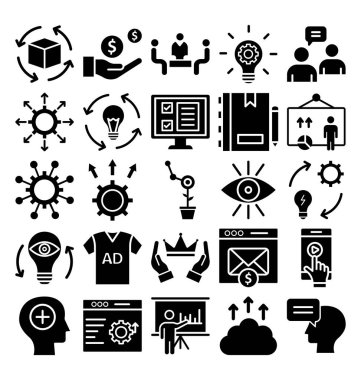 Çapraz pazarlama vektör simgeleri kolayca değiştirilebilir veya düzenleyebilirsiniz 