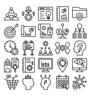 Çapraz pazarlama vektör simgeleri kolayca değiştirilebilir veya düzenleyebilirsiniz 