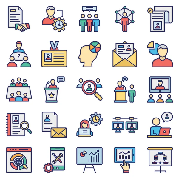 Office ve İşler Vektör simgeleri Kolayca değiştirebilen veya değiştirebilen Ayarlar