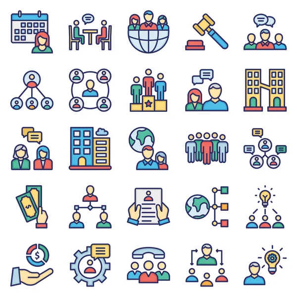 Office ve İşler Vektör simgeleri Kolayca değiştirebilen veya değiştirebilen Ayarlar