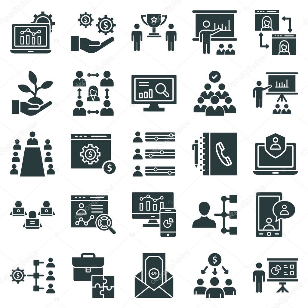 Office and Jobs Vector icons Set which can easily modify or edit
