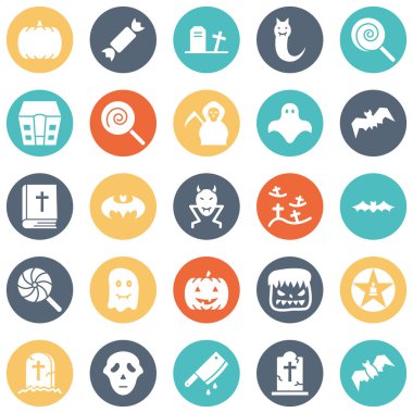 Cadılar Bayramı izole vektör simgeleri her bir simge kolayca değiştirilebilir ya da düzenlenebilir 